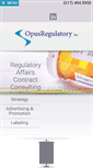 Mobile Screenshot of opusregulatory.com