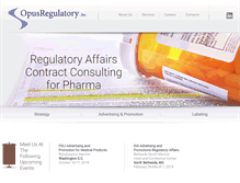 Tablet Screenshot of opusregulatory.com